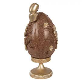 Decoratie ei met bloemen 10*9*21