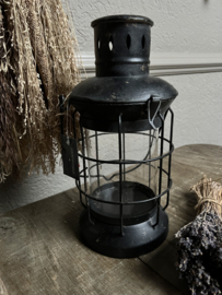 Stoere ijzeren lantaarn zwart 28*12