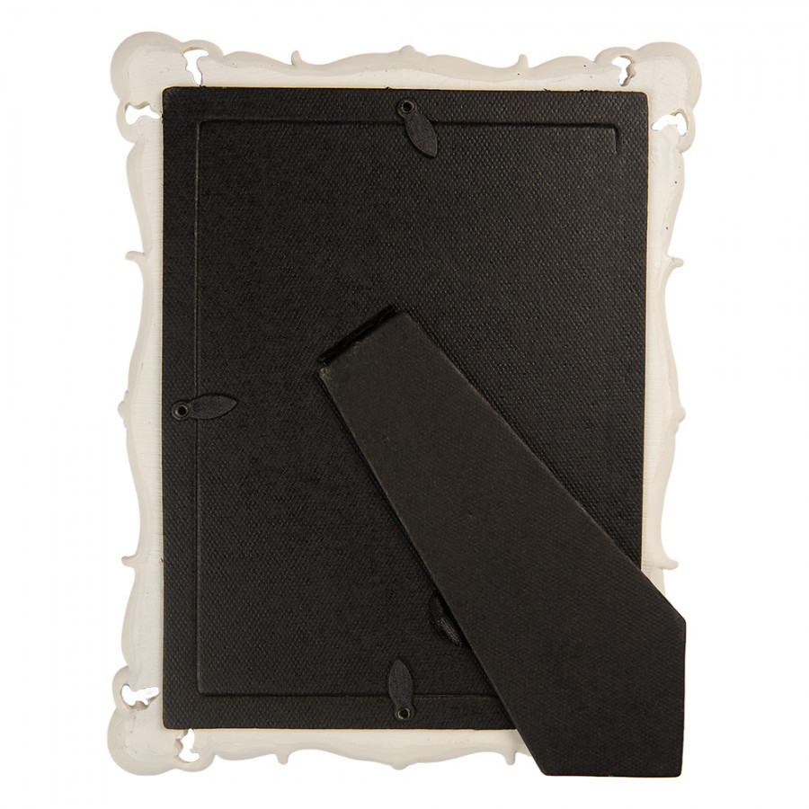 Fotolijst wit met kleine bloemetjes 13*18