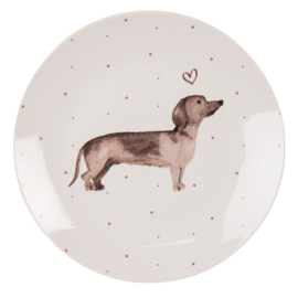 Ontbijtbord Dachshund Love