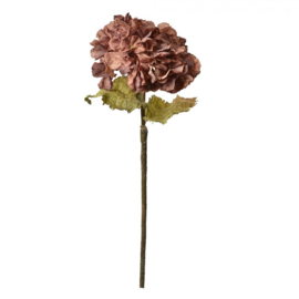Kunstbloem Hortensia zacht paars 55cm