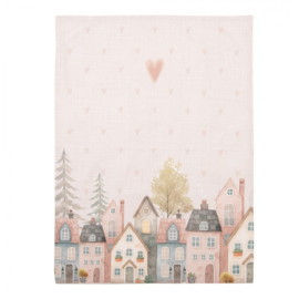 Keukendoek Huisjes en Hartjes