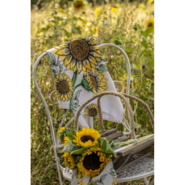 Ronde keukendoek Sunny Sunflowers