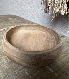 Houten schaaltje rond 15*4