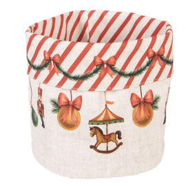 Rond broodmandje Christmas Carousel Dream