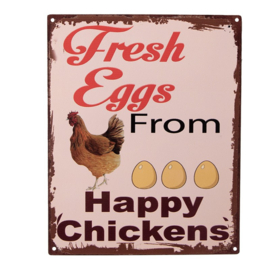 Tekstbord Fresh Eggs 20*25