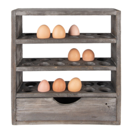 Eierkast grijs voor 36 eieren