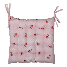 Stoelkussen met foam Dotty Rose 40*40