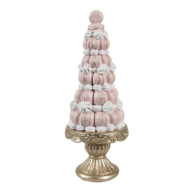 Decoratie taart macarons goud/roze 12*30