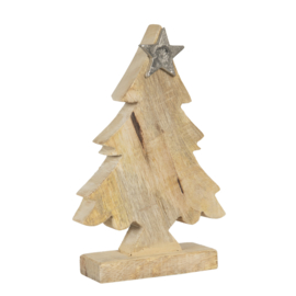 Decoratie boom met ster (M) 15*20