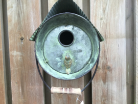 Ijzeren vogelhuisje groen