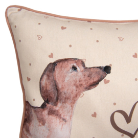 Kussenhoes Dachshund Love model 2