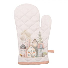 Ovenhandschoen Huisjes en Hartjes