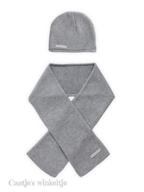 Sjaal grey naturel knit