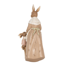 Decoratie moeder konijn met kleintje 13*7*23