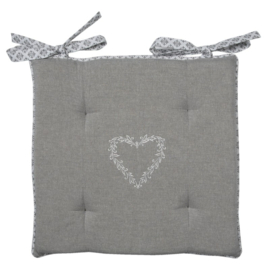 Stoelkussen met foam Lovely Heart