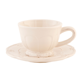 Servies Rustic Romance kop en schotel