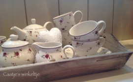 Servies La petite rose kop en schotel