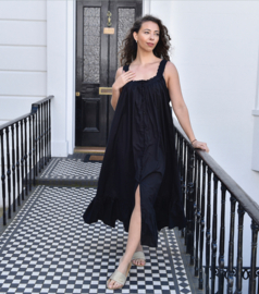 Romantisch nachthemd broderie Jodie zwart