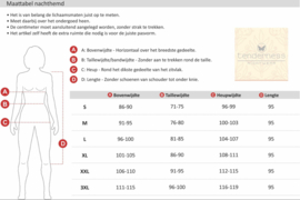 Dames nachthemd rozen roze