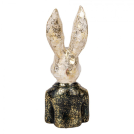 Decoratie beeld meneer konijn 32cm