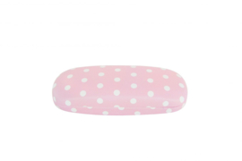 Brillenkoker polkadot roze