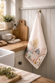 Keukendoek Huisjes en Hartjes