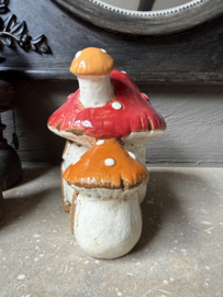 Waxinelichthouder paddenstoelen huis 17*12*16