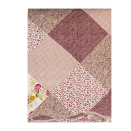 Bedsprei bloemetjes paars 2 persoons 230*250