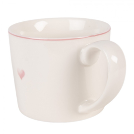 Mok roze hart 275ml