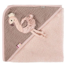 Badhanddoek met capuchon Flamingo