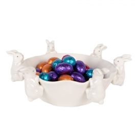 Schaal met konijntjes 21*21*7