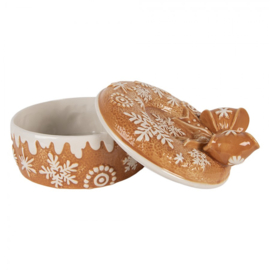 Voorraadpot met deksel winters gingerbread 20*13