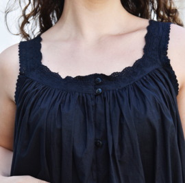 Romantisch nachthemd broderie Jodie zwart