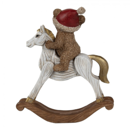 Decoratie hobbelpaard met beertje