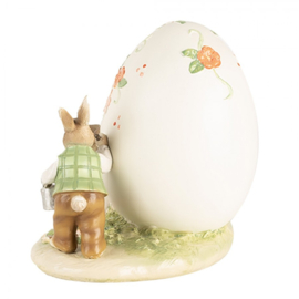 Decoratie konijntjes met ei 22*17*18