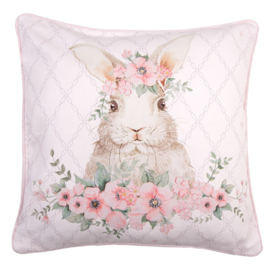 Kussenhoes Floral Easter Bunny