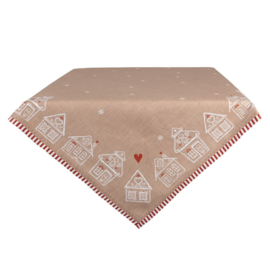 Tafelkleed Kerst Gingerbread 100*100