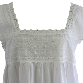 Romantisch nachthemd Pearl wit