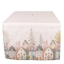 Tafelloper Huisjes en Hartjes 50*140