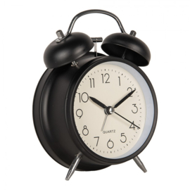 Retro wekker zwart 9*13
