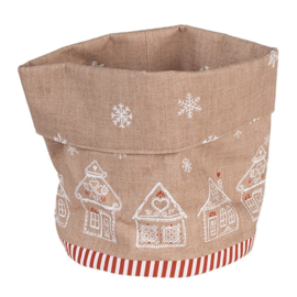 Broodmandje rond Kerst Gingerbread