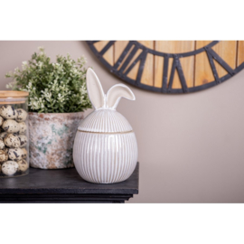 Voorraadpot met oren grijs 12*21