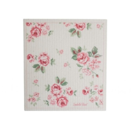 Zweedse vaatdoek Lucy roosjes 17*20