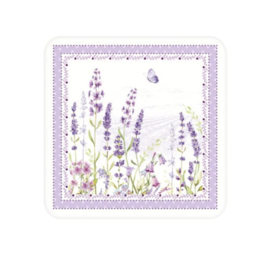 Kunststof onderzetters (6) Lavender Field
