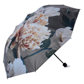 Paraplu met bloemen groen 95cm