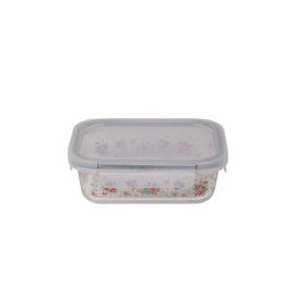 Set van 2 glazen schalen roosjes Lisa