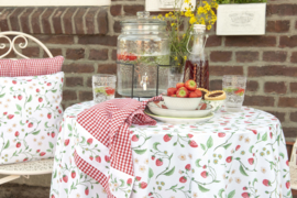 Stoelkussenhoes met ruche Wild Strawberries