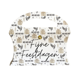 Snoep tasje met toffees - Fijne Feestdagen