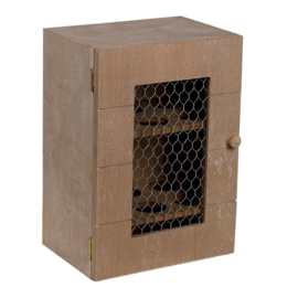 Landelijk houten eierkastje bruin 17*12*24